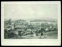 Louis Aubrun, Panorama da cidade de Rio de Janeiro, 1854